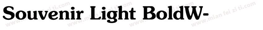 Souvenir Light BoldW字体转换